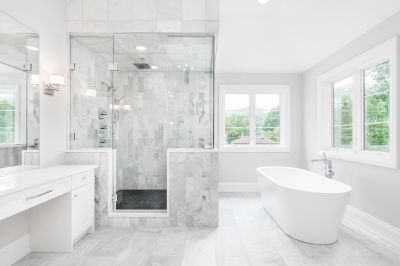 Open Concept Shower Space